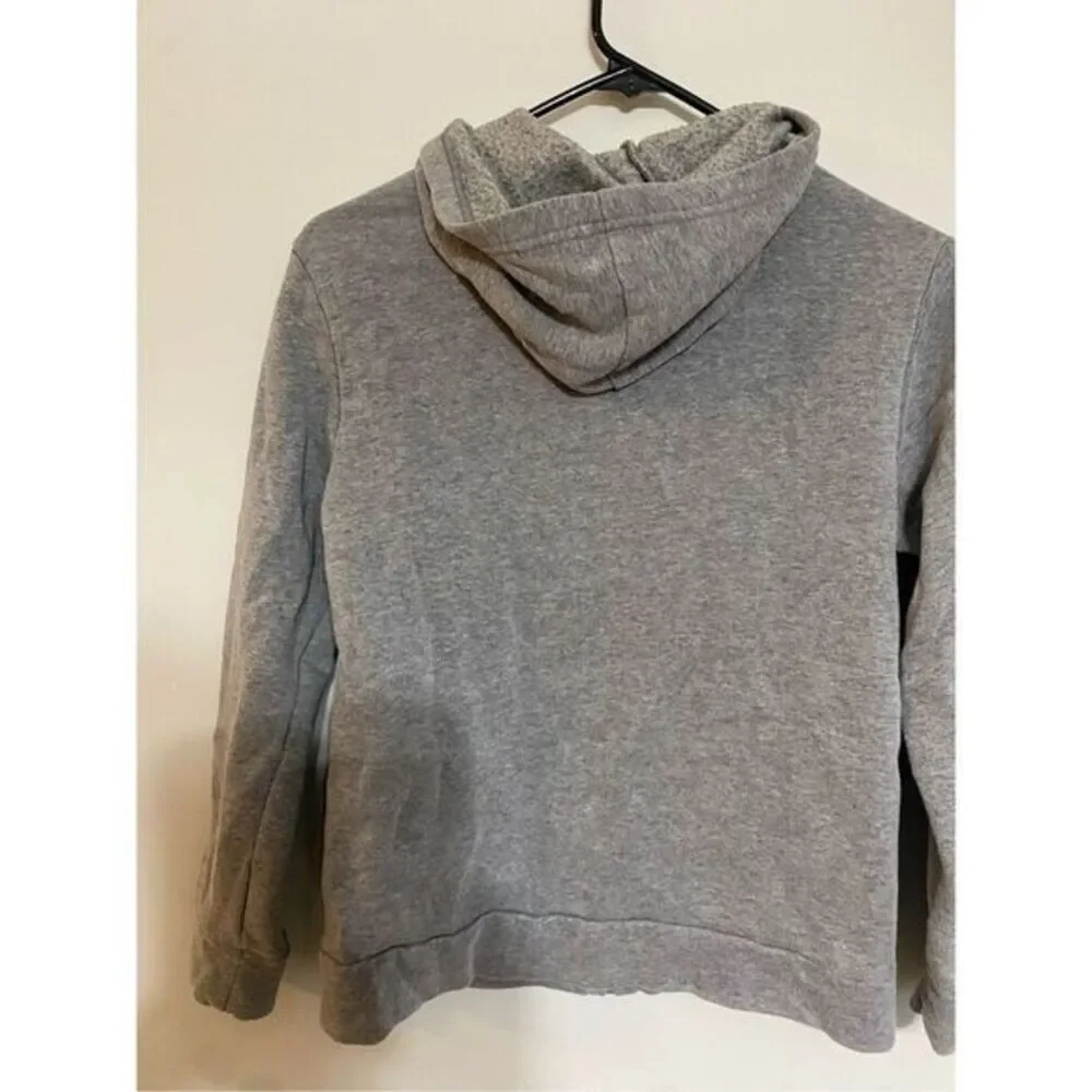 Boys grey‎ zip up old navy hooded sweatshirt size large
